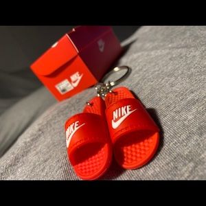 Red Nike Silicone Keychain